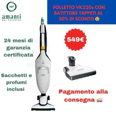 Vorwerk FOLLETTO VK220s Vertikaler Staubsauger Mit Intelligenter Bürste - Bild 1 von 3
