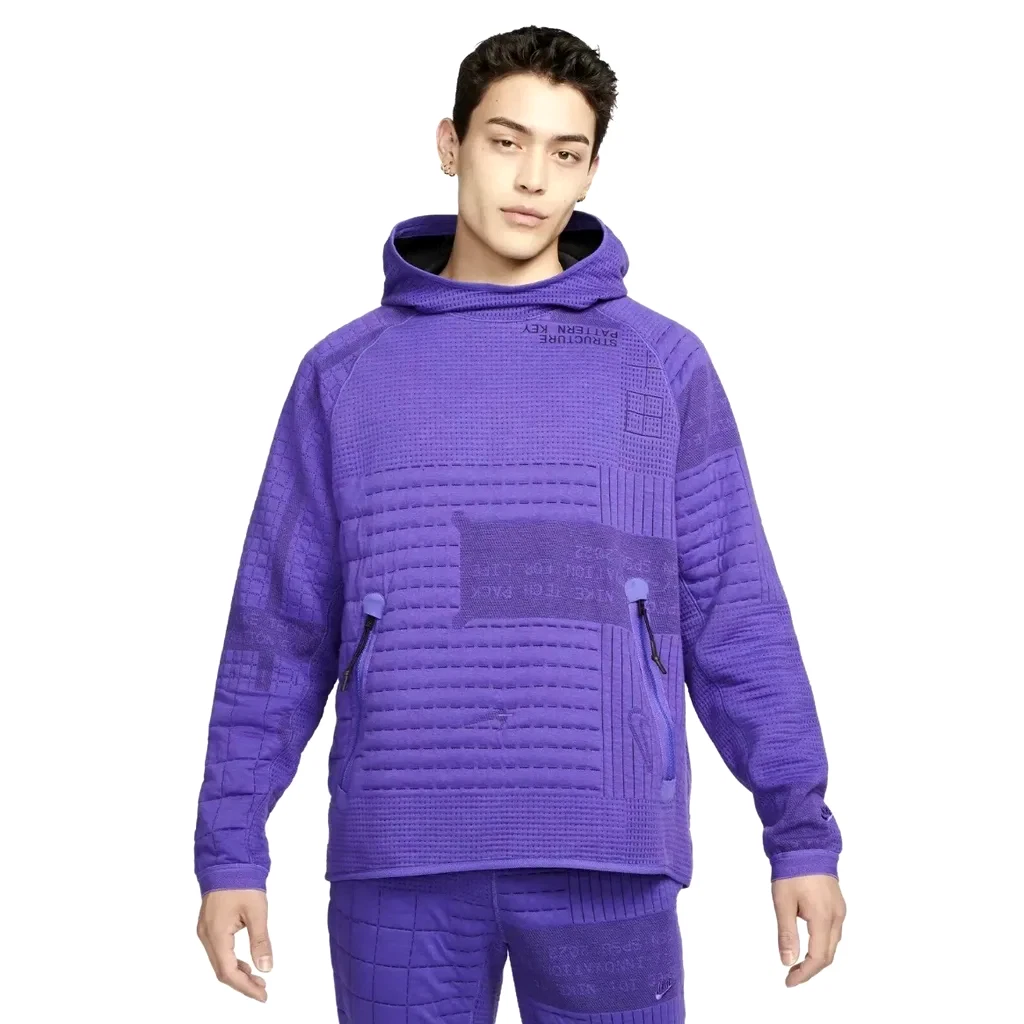 Nike Therma-Fit Adv Tech Pack Mens Hoodie Dark Iris Size L Large DM5522-579