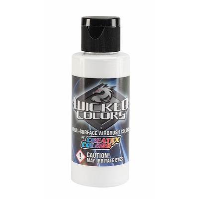  Createx Wicked Colors W030 Opaque White 2oz. water-based airbrush paint 