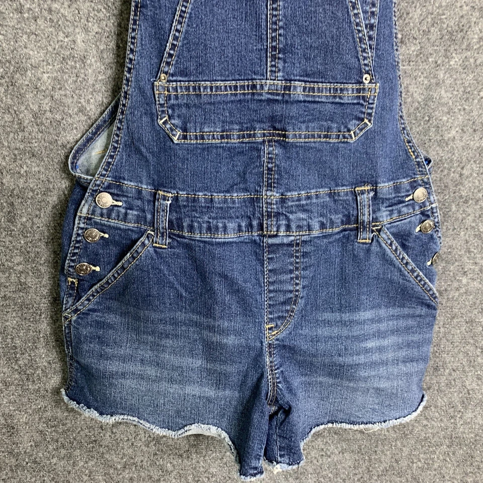 Pantalones cortos de mezclilla Union Bay para mujer S botones laterales correas ajustables Foto 3 de 4