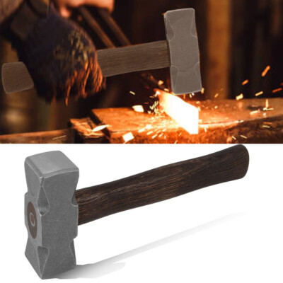 2.2LB Forging ''Square'' Hammer for Farrier Bladesmithing Blacksmith Anvil Knife