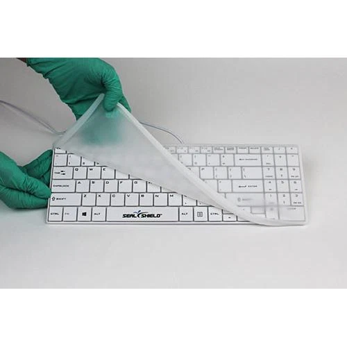 Seal Shield Cleanwipe Medical Grade Waterproof Chiclet Style with Cover (White) - Picture 3 of 4