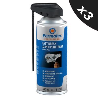 3x Mehrzweckwartung Spray Schmiermittel Rosthemmer Permatex - 400ml