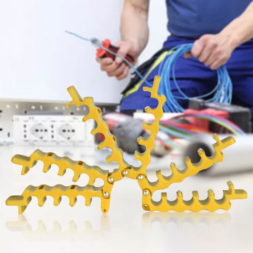 Cat 5/6 Sieciowy grzebień do kabli Maszyna Wiązka przewodów Układ Porządne narzędzia (żółty 5) - Zdjęcie 5 z 9