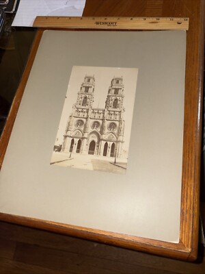 Vintage Cathedral of Ste Croix Orleans France Mounted French Architecture Photo
