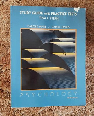 Study Guide & Practice Test Psychology 6th Ed Tina Stern