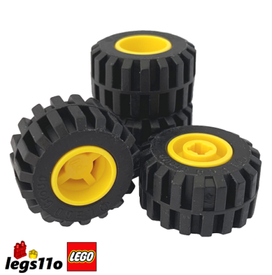 専用　タイヤ1 LEGO 87697 / 6014 Pack of 4x - Tyre & Wheel Rim 21mm x 12mm NEW