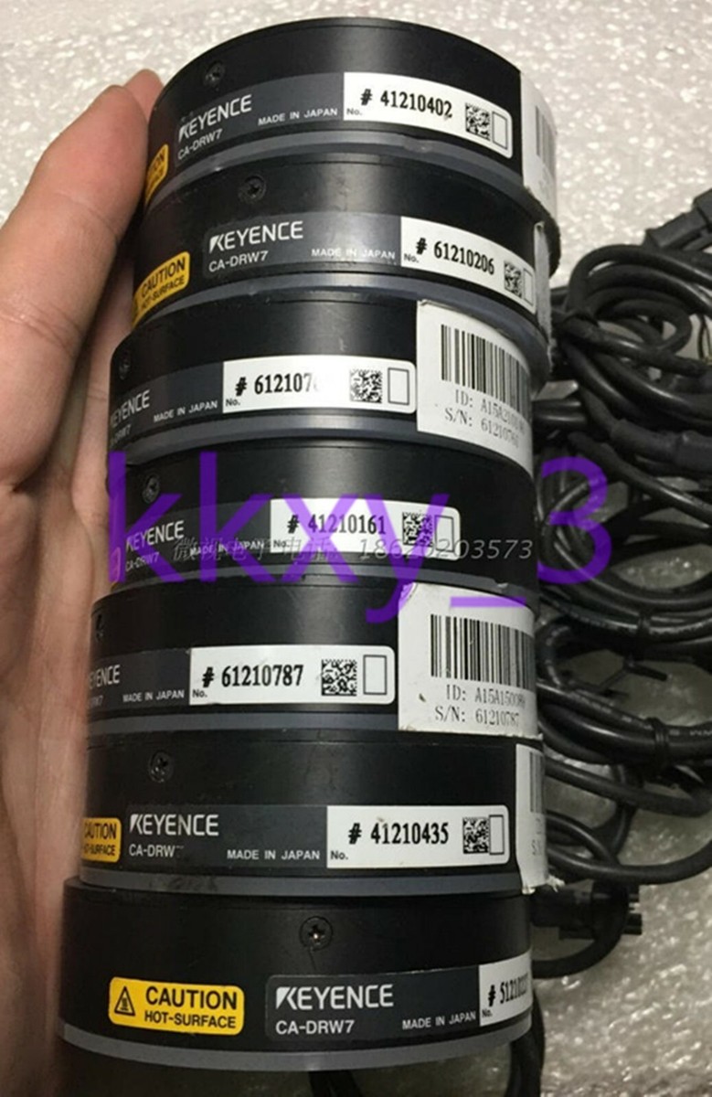 1 PCS KEYENCE CA-DRW7 white light ring light source tested 1 PCS KEYENCE CA-DRW7 white light ring light source tested