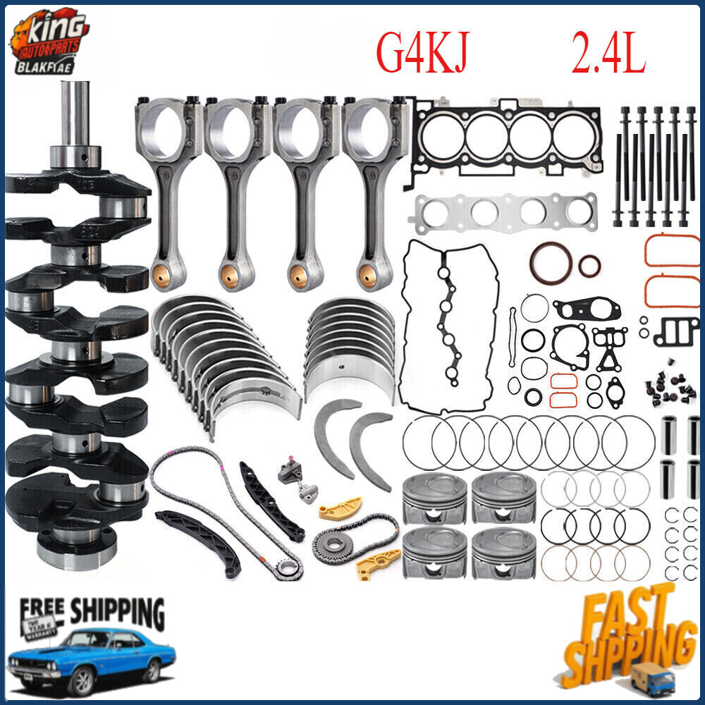 2.4L Engine Rebuild Overhaul Kit For G4KJ Hyundai Sonata Kia Optima Sorento US
