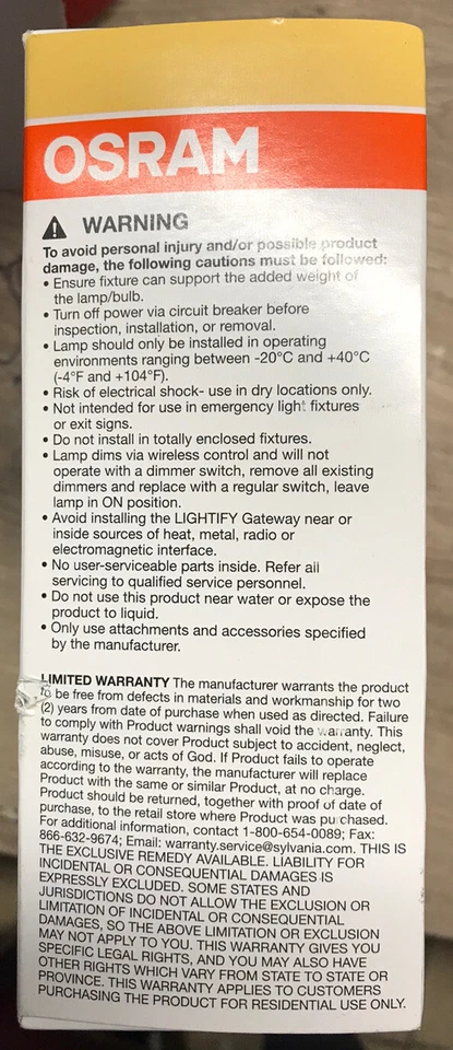 ✅ OSRAM, Lightify LED, smart Connected Light Starter Kit, Sealed - Image 4 of 4