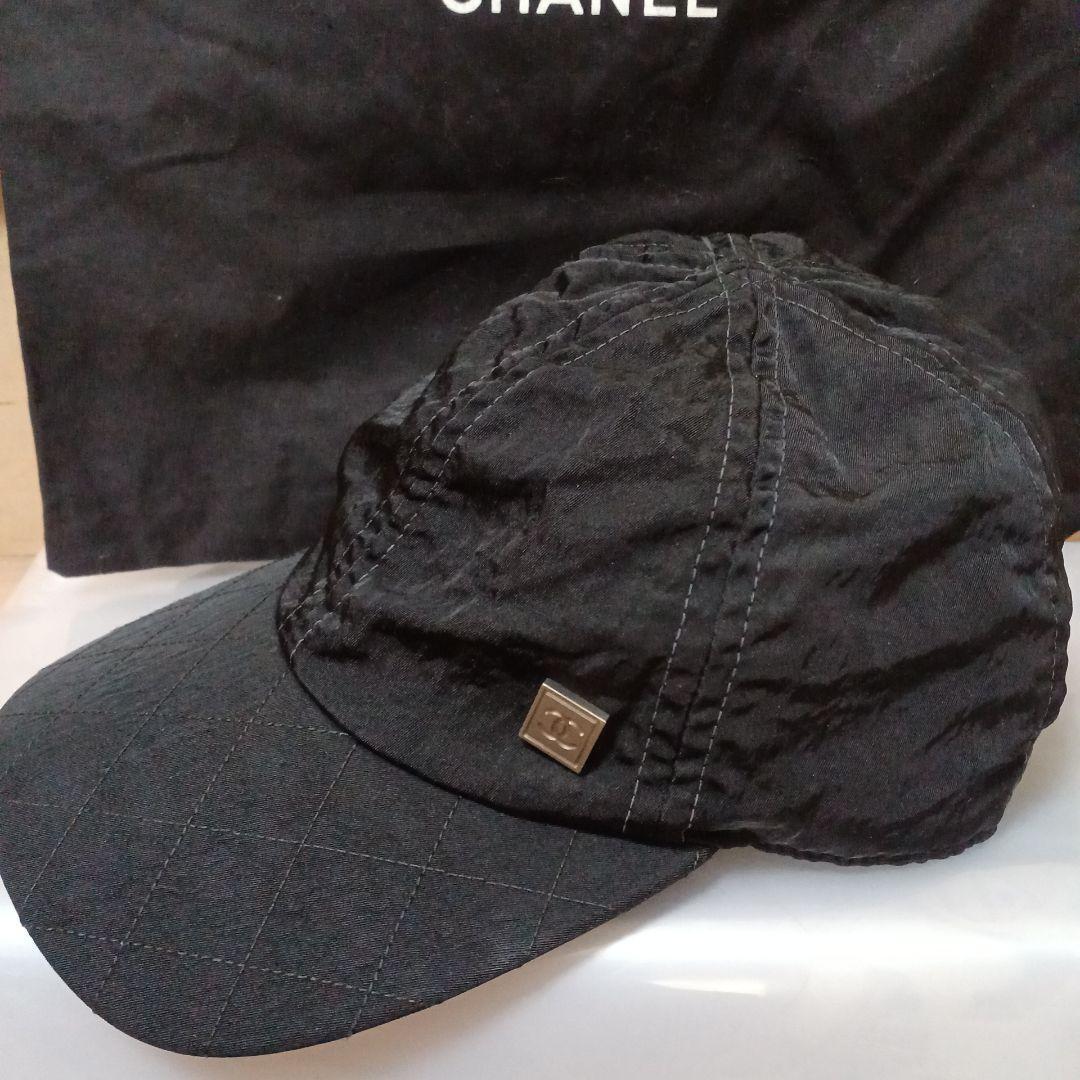 CHANEL sports Line Coco Mark Matelasse cap nylon size M From CHANEL sports Line Coco Mark Matelasse cap nylon size M From