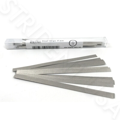 #ad Stainless Steel Metal Dental Polishing Strips Medium Grit Multiple Sizes $12.49