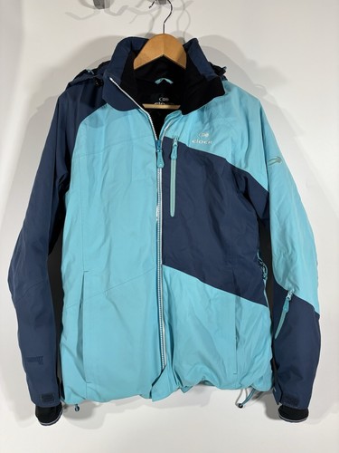 EIDER Defender 2LS Women’s SZ US 10 Ski Jacket Hooded Gauntlet Cuffs Coat READ