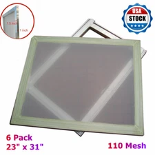 6 Pack-23" x 31" Aluminum Silk Screen Printing Frame with 110 Mesh Local pickup