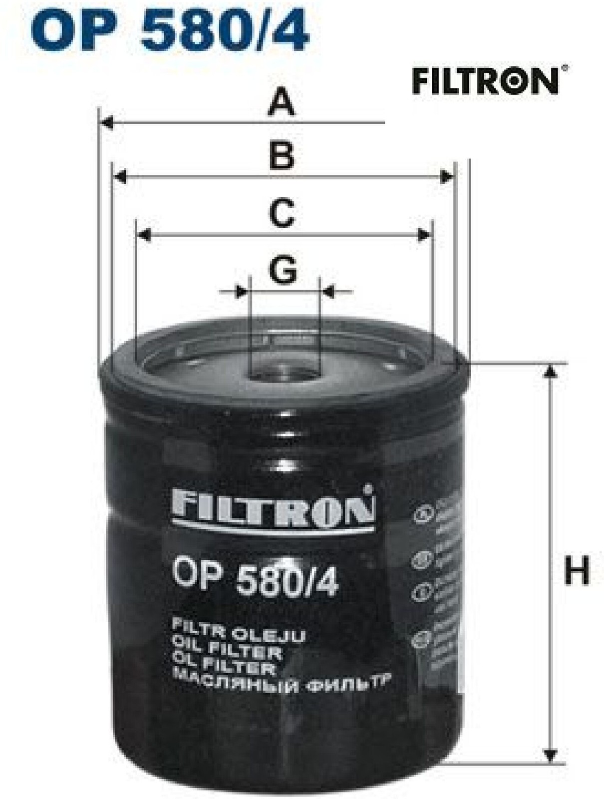 FILTRON OP580/4 Ölfilter Motorölfilter