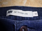 Levi's 505 Regular Fit Straight Leg Women's Blue Jeans 16M 33x32 Blue Denim — photo 8