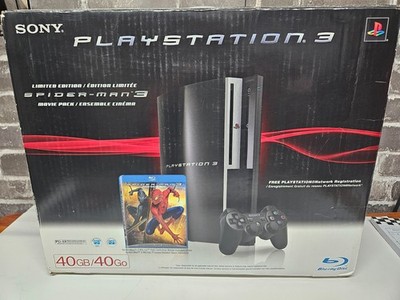 Sony PlayStation 3 40GB Spider-Man 3 Limited Edition CECHG01 CIB +