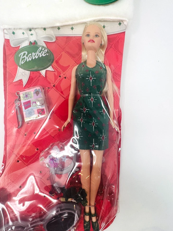 Muñeca Barbie 2003 medias de vacaciones conjunto de regalo de Navidad B8290 objetivo exclusivo nuevo Foto 3 de 4