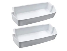 2-Pack Door Shelf Bins 2187172 Fits Whirlpool Kenmore Refrigerator for PS328468