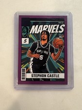 Stephon Castle 2024-25 Donruss Net Marvels Press Proof Purple RC Spurs