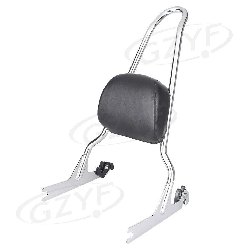 Respaldo trasero Sissy Bar + almohadilla portaequipajes para Harley Softail 2006-2012 Fatboy Foto 3 de 4