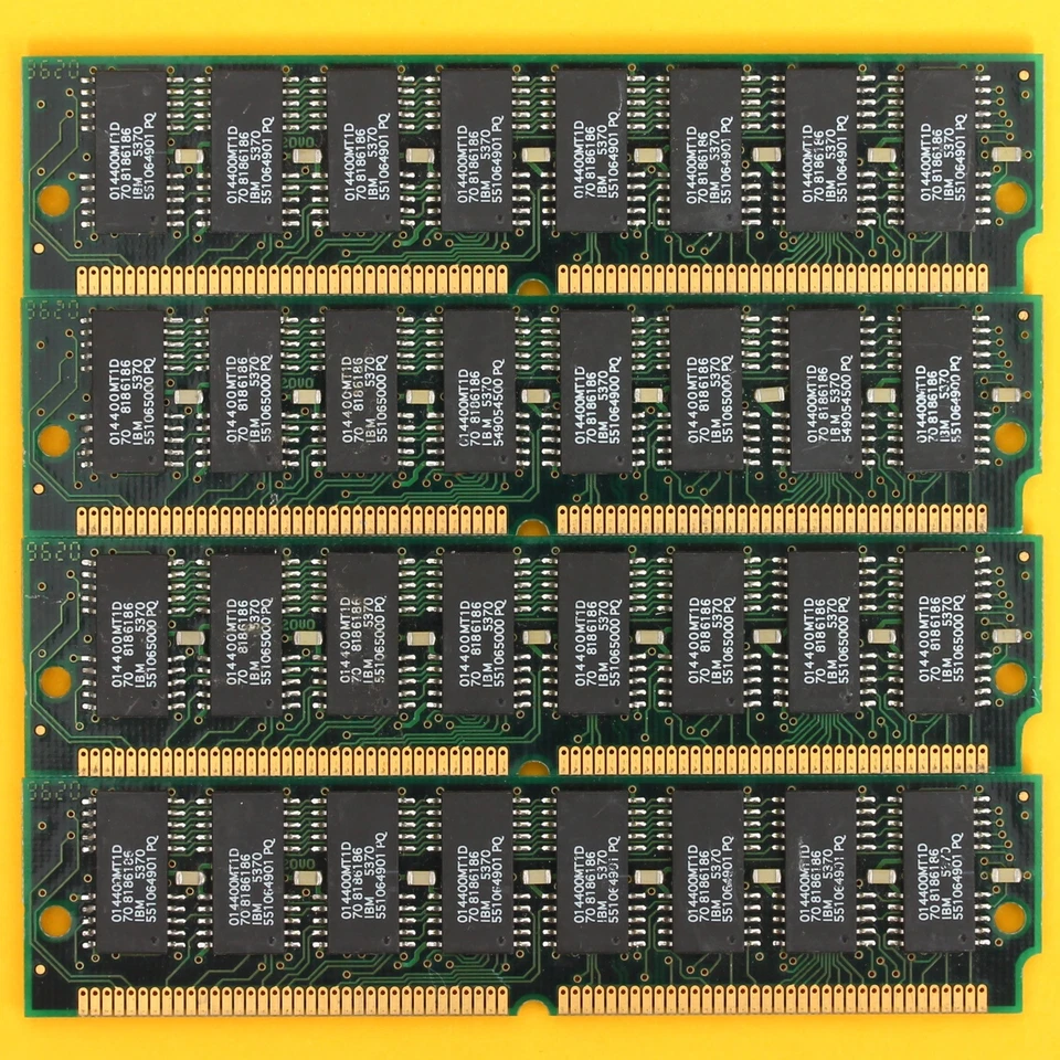72 Pin 32MB (4x8MB) IBM 70NS FPM SIMM Memory RAM *TESTED w/ REPORT* 486 Pentium - Image 2 of 4
