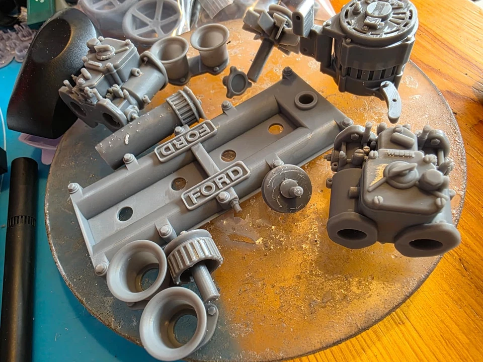 Ford 1.6 BDA Engine & Gearbox 3d Resin Printed Massive scale for desk or display - Image 3 of 4