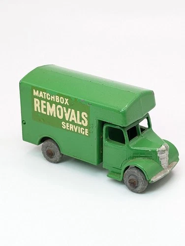 MATCHBOX LESNEY Moko 17a Bedford Removals Van 1955 original vintage diecast