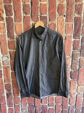 John Varvatos Shirt Mens 16 34/35 Gray Slim Fit USA