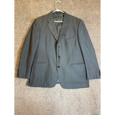 Paolo Rossi Men's Grey High Twist Microtech Super Deluxe Blazer Styled in Italy