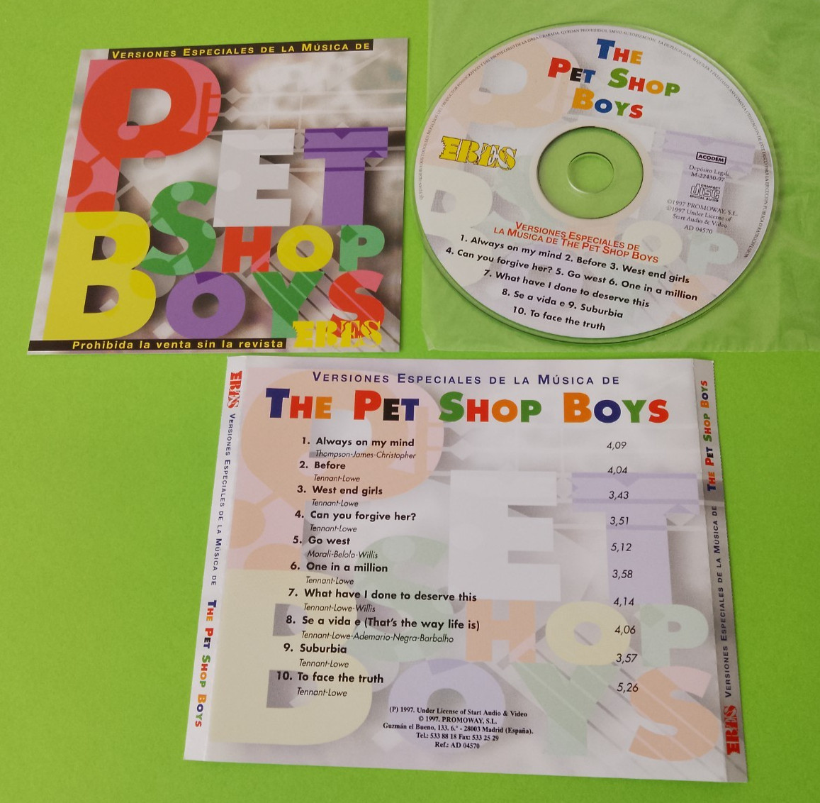 Import - Pet Shop Boys - Versiones CD 1997 - Rare Spain Edition