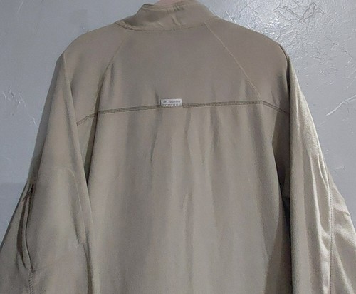 Columbia Sportwear Sweater Men L,Polyester, Pockers,Beige ,Zipper,21.5 Inch Of A - Picture 7 of 10