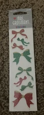 NEW Mrs. Grossman's Stickers | CHRISTMAS BOWS sealed 3 Sheets