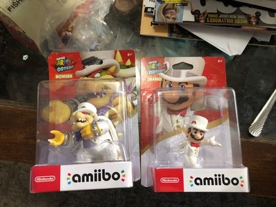 Nintendo Super Mario Odyssey Bowser & Mario Wedding Outfit - Amiibo Figures New