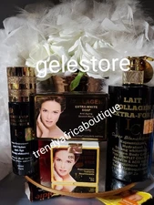 4pc. Lait Collagen Extra Fort Whitening Body LOTION, SERUM, Face CREAM & SOAP 🔥