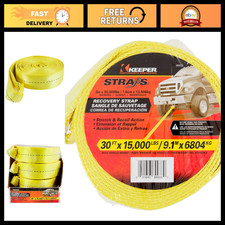 Heavy Duty Tow Straps 3 X 30 Recovery Strap 30000 Lbs Break Strength Towing