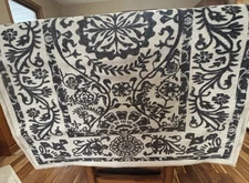 RUGGABLE Machine Washable Runner Rug – Delphina Black White 2.5x7