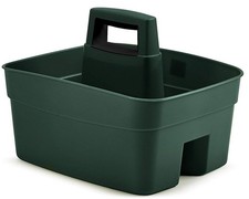 Green Plastic Sturdy Garden Caddy Tool Hobby Box Kitchen Organiser With Handle