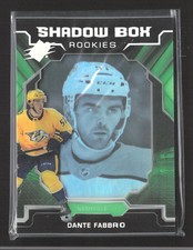 2020 Upper Deck SPx Shadow Box Rookies Dante Fabbro #S-DF