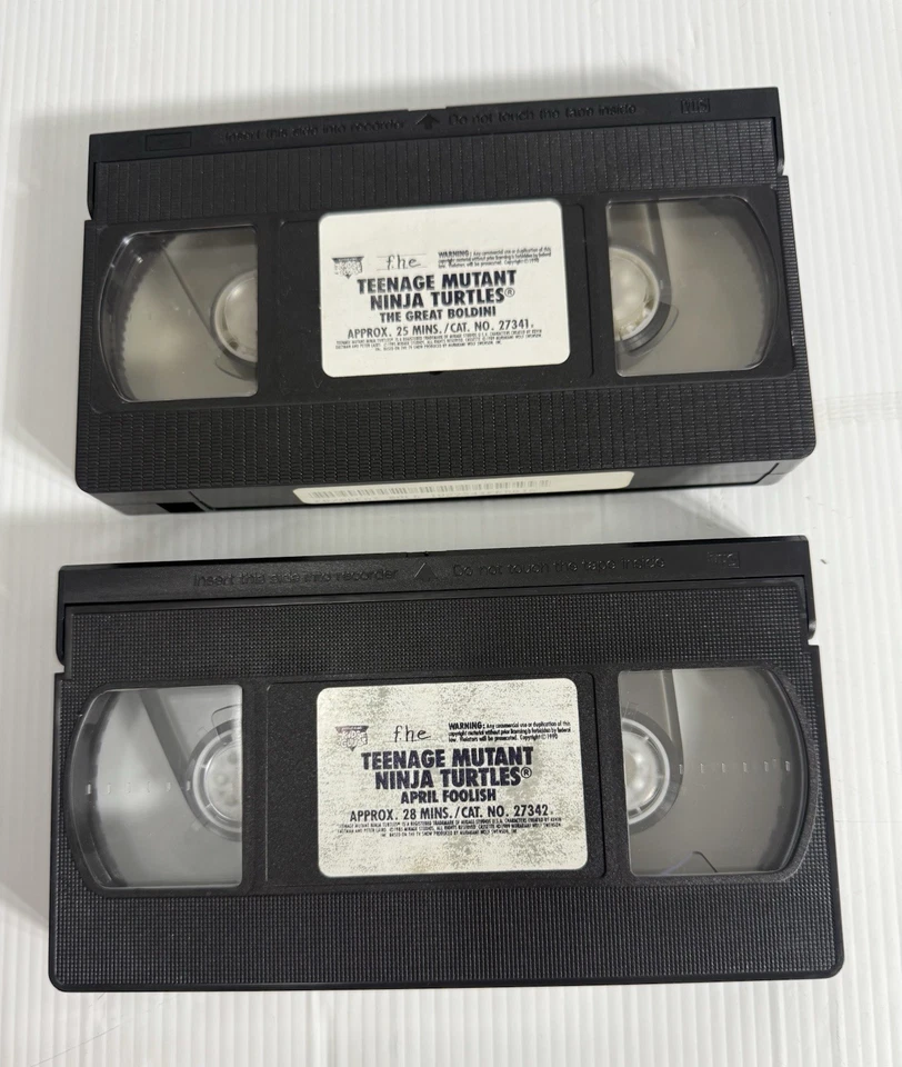 Teenage Mutant Ninja Turtles Burger King Kids Club VHS Tapes, RARE & VINTAGE Foto 4 de 4