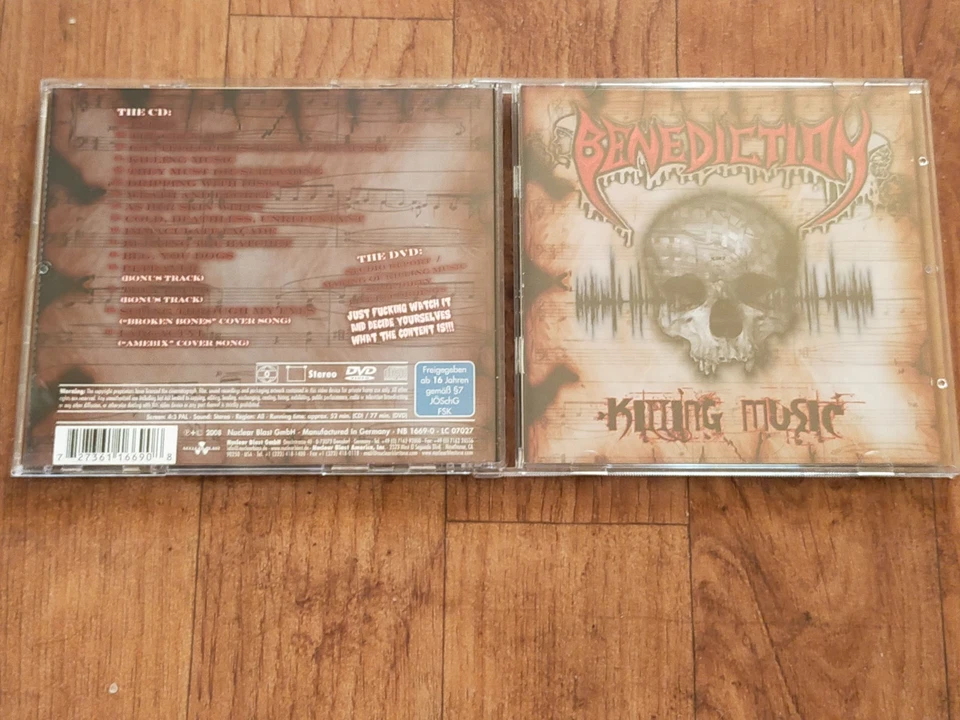 Benediction- Killing Music, Original-CD inkl. DVD 2008 (Gorefest,Adrestia,Cancer