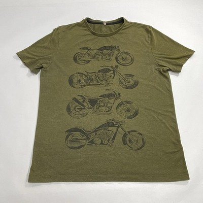 CLOCK HOUSE Mens Regular Fit Graphic T-Shirt XL  Cotton Green