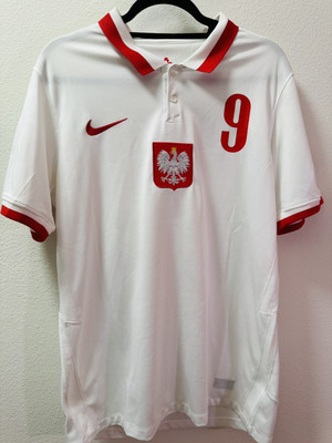 POLAND HOME SHIRT EURO 2020 ROBERT LEWANDOWSKI [L] AUTHENTIC NIKE