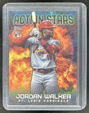 2023 Topps Update Jordan Walker Action Stars RC Black Rookie #/299 Cardinals