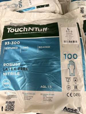 #ad #ad Ansell Touch N Tuff Disposable Nitrile Gloves 93 300 long BULK 11 bags $99.00