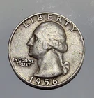 1956 D Washington Quarter 90% Silver United States Mint Coin Free Shipping