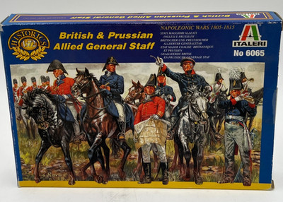 Italeri British & Prussian Allied General Staff Napoleonic Wars #6065, 1:72 New