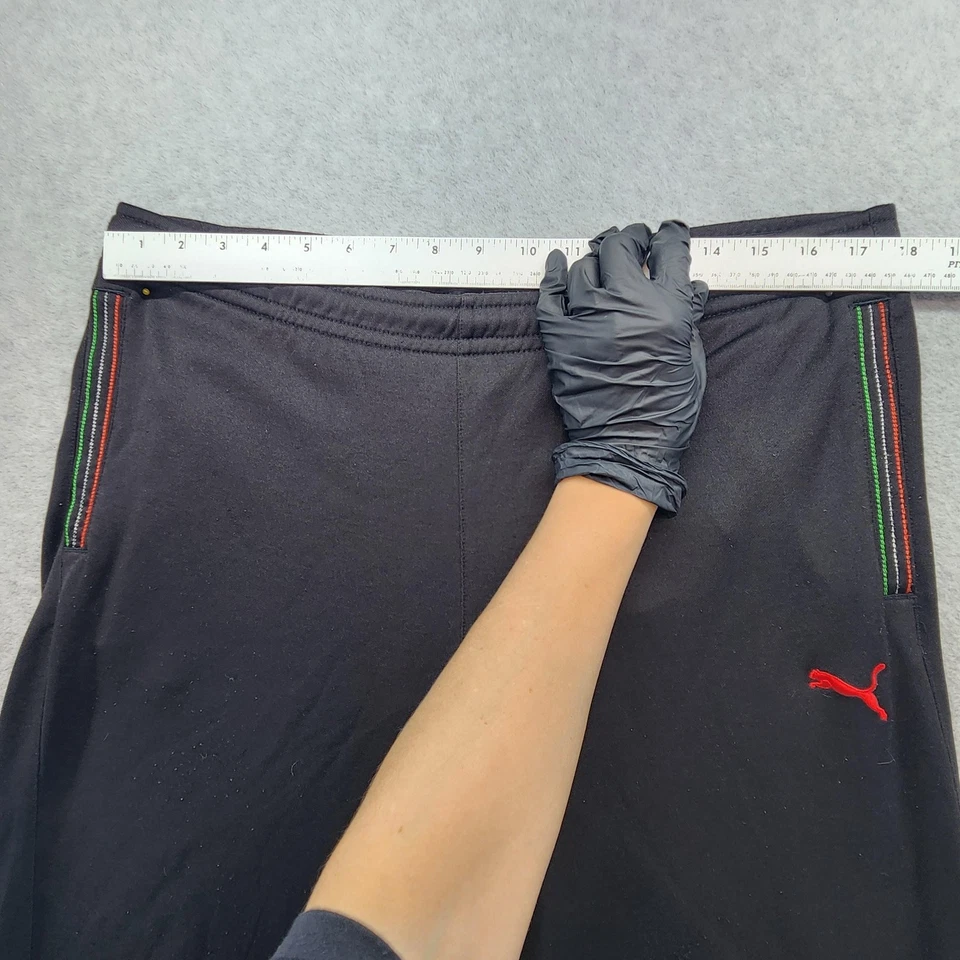 Pantalones Scuderia Ferrari Para Hombre Grandes Negros F1 Racing Puma Pista Joggers Bolsillos con Cremallera Foto 4 de 4