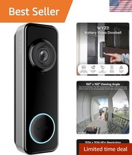 Wireless HD Video Doorbell with 1:1 Head-to-Toe View Color Night Vision