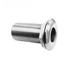 Marine Water Outlet 316 SS Fitting with Full and Half Thread Vent Design